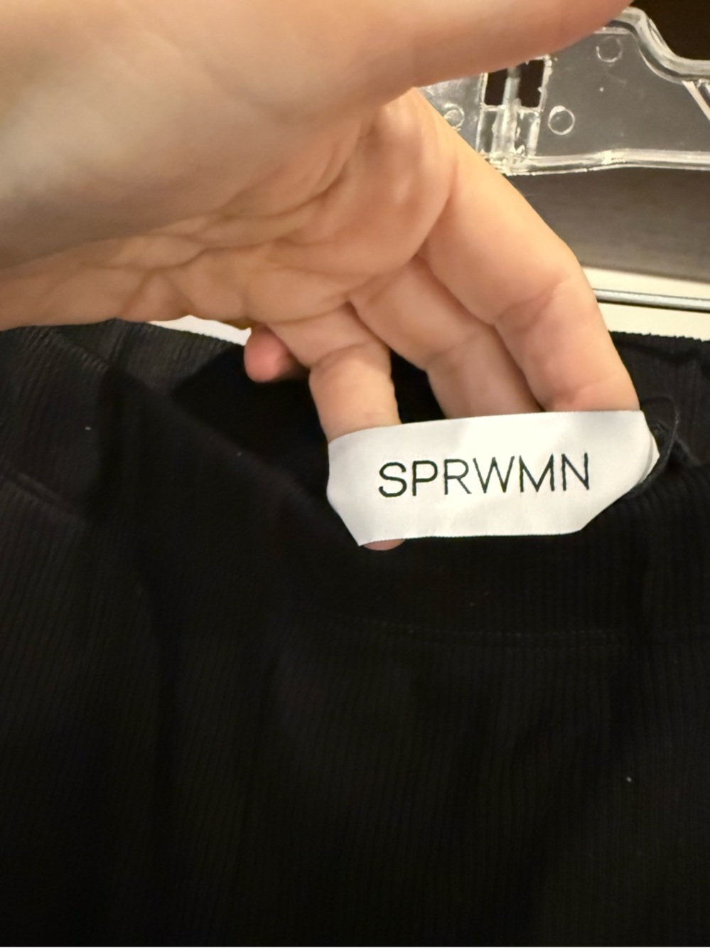 NWT SPRWMN Ribbed Wide Leg Pants - Picture 4 of 6